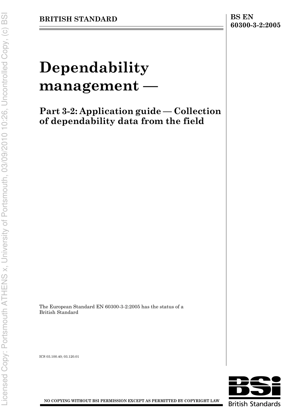 BS EN 60300-3-22005.pdf_第1页