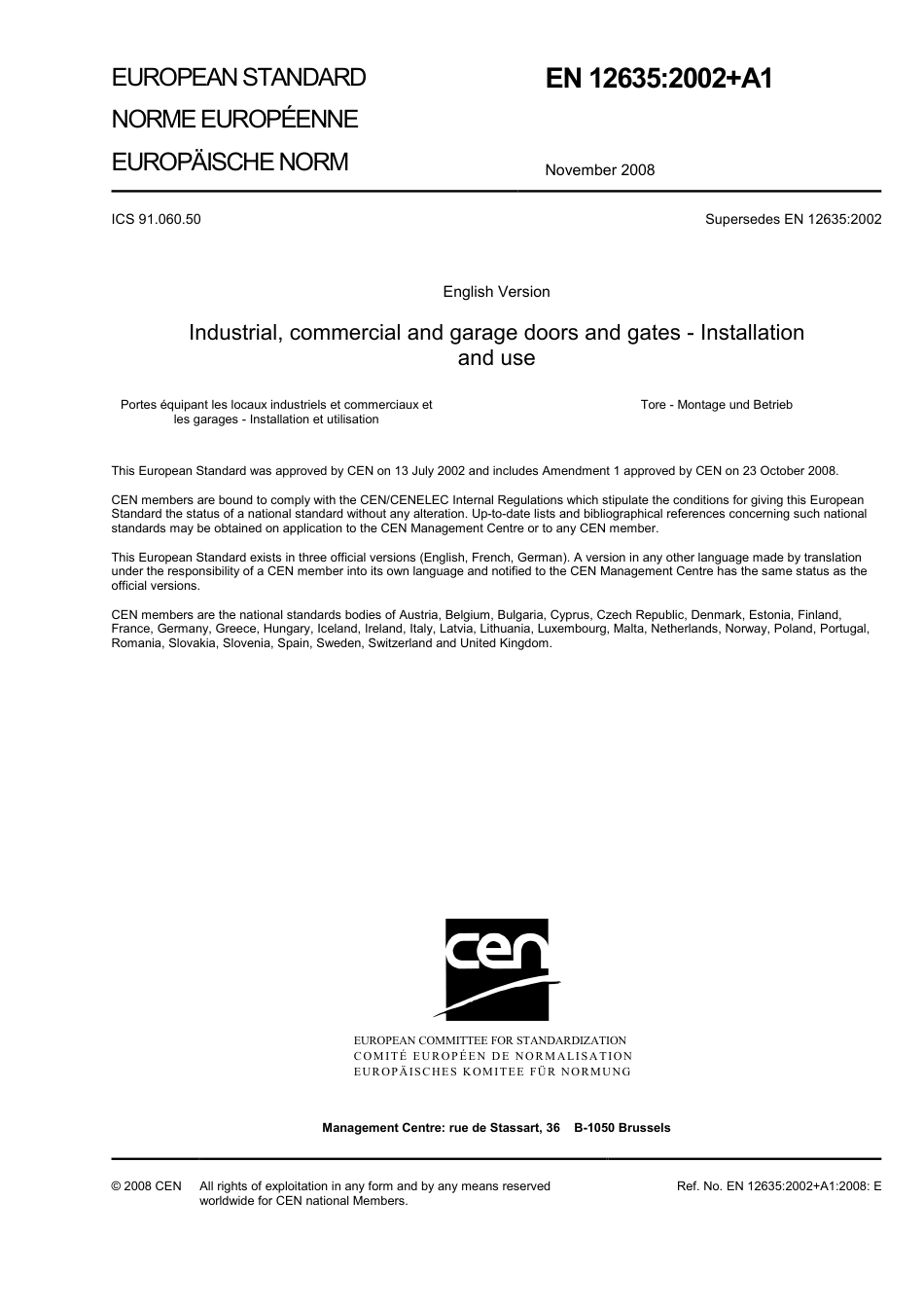 BS EN 12635-2002 + A1-2008 (2009).pdf_第3页