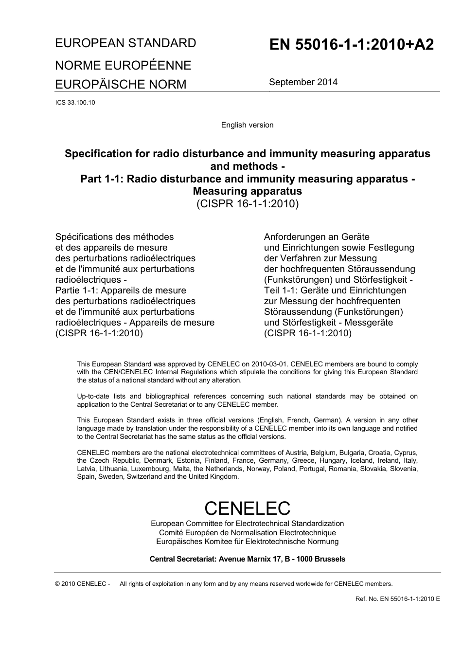 BS EN 55016-1-1-2010 + A2-2014.pdf_第3页