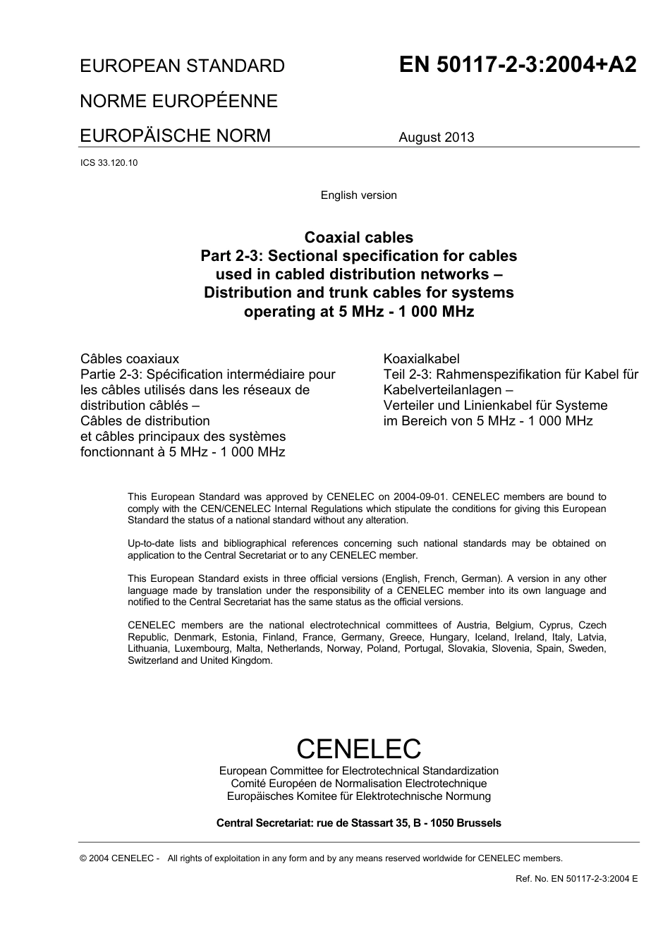 BS EN 50117-2-3-2004 + A2-2013.pdf_第3页