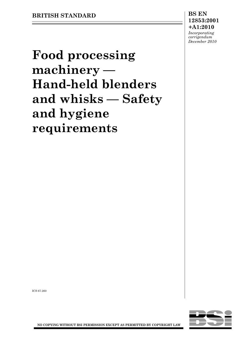 BS EN 12853-2001 + A1-2010 (2011).pdf_第1页