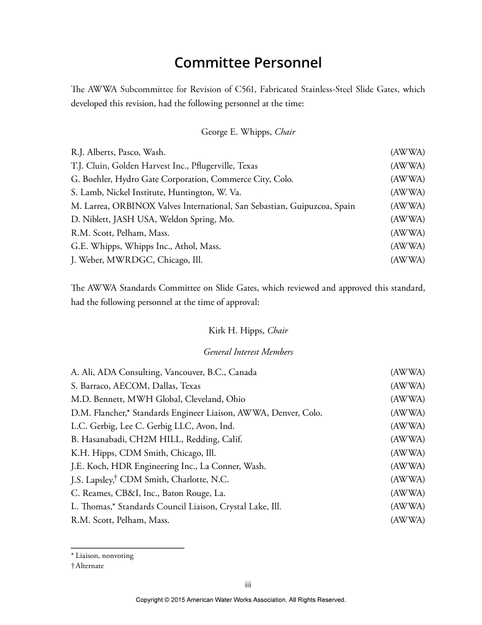 AWWA C561-14 Fabricated Stainless-Steel Slide Gates.pdf_第3页