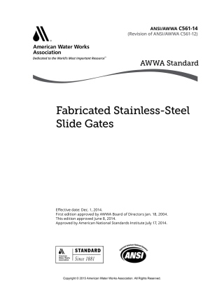 AWWA C561-14 Fabricated Stainless-Steel Slide Gates.pdf