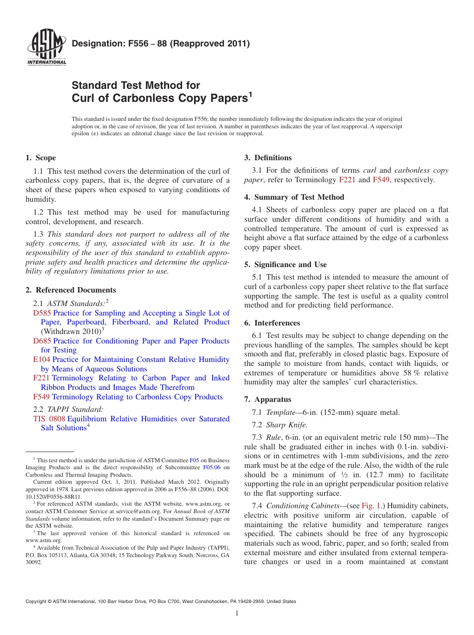 ASTM F556 - 88 (2011).pdf_第1页