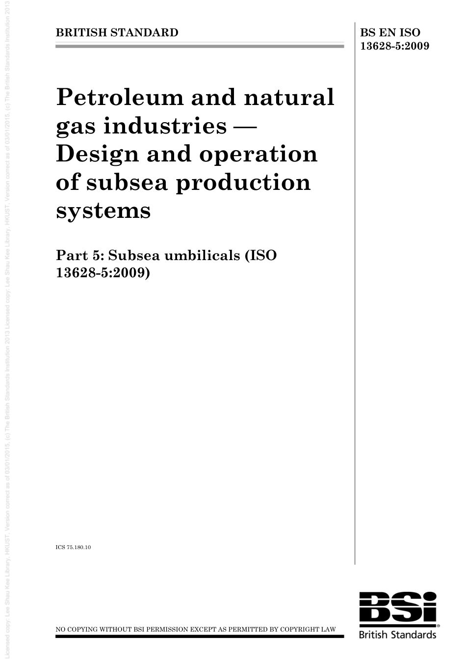 BS EN ISO 13628-5-2009.pdf_第1页