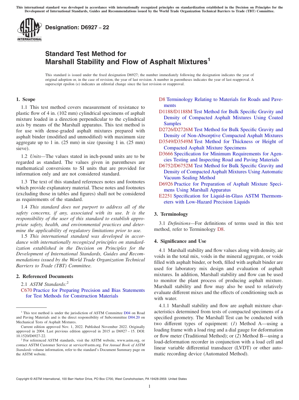 ASTM D6927 - 22.pdf_第1页