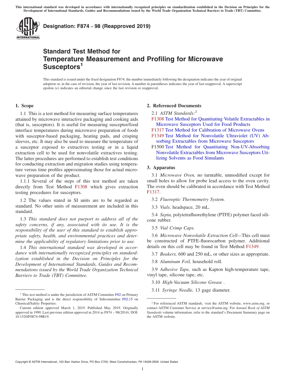 ASTM F874 - 98 (2019).pdf_第1页