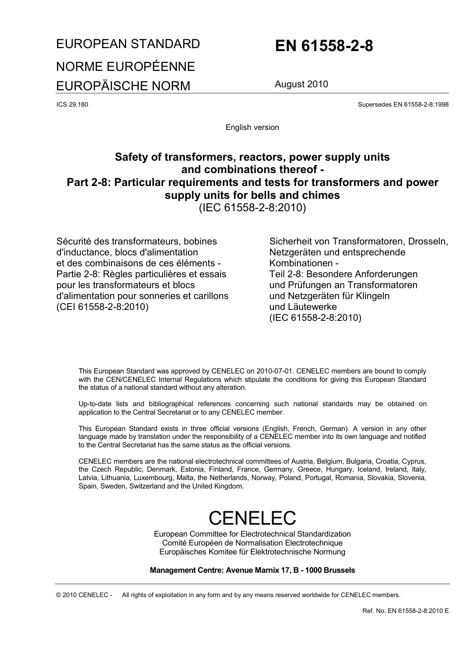 BS EN 61558-2-8-2010.pdf_第3页