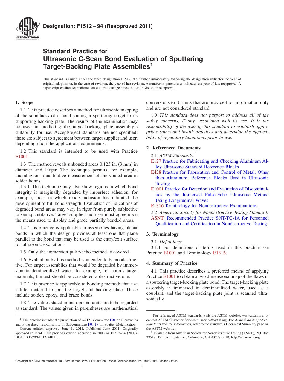ASTM F1512 - 94 (2011).pdf_第1页