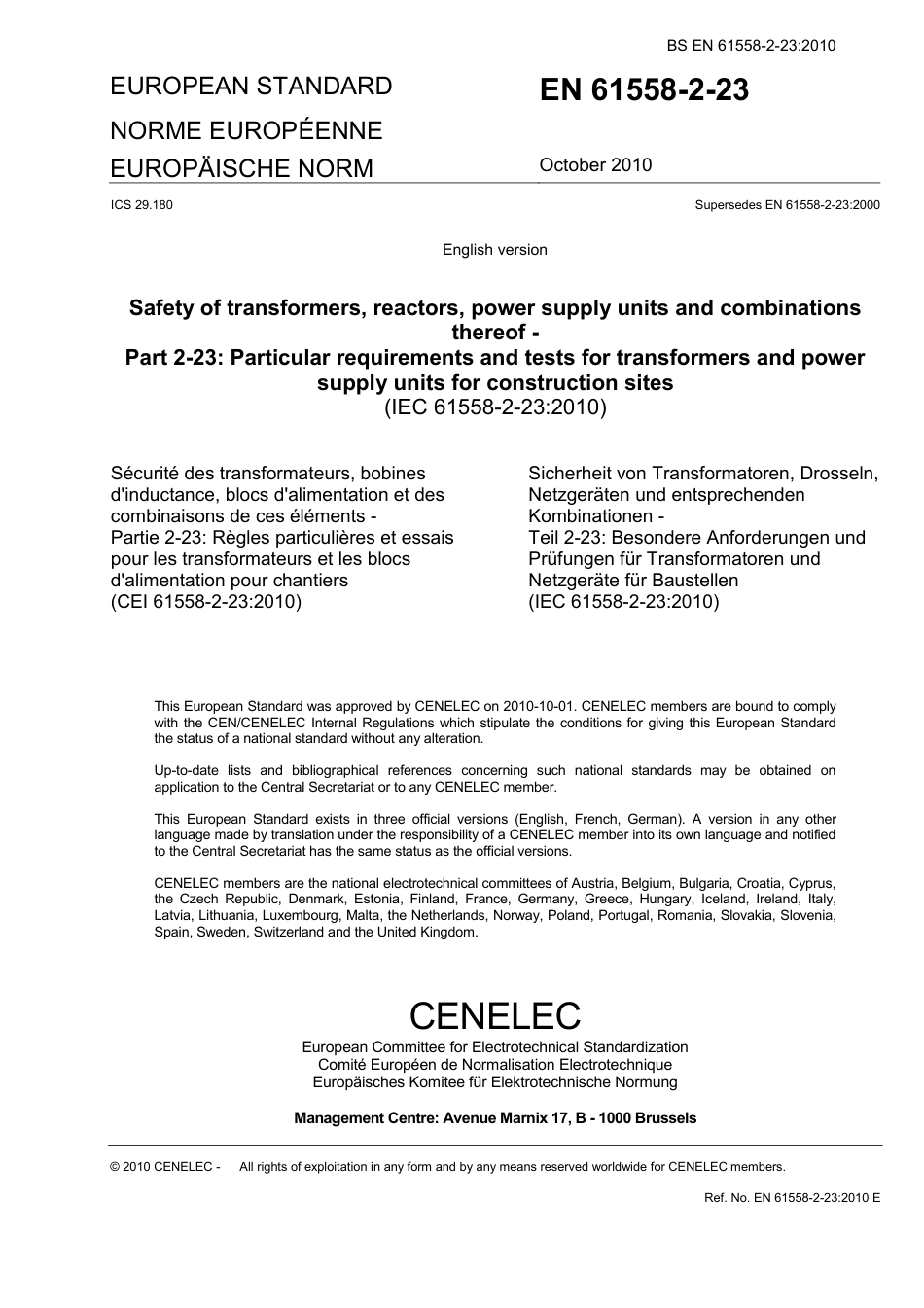 BS EN 61558-2-23-2010.pdf_第3页