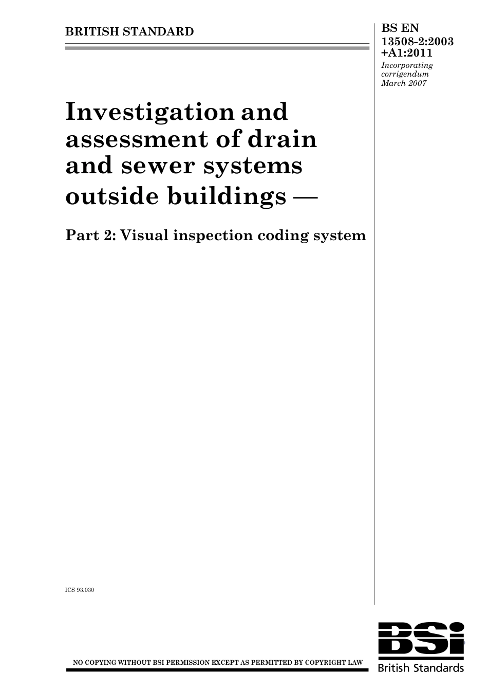 BS EN 13508-2-2003 + A1-2011.pdf_第1页