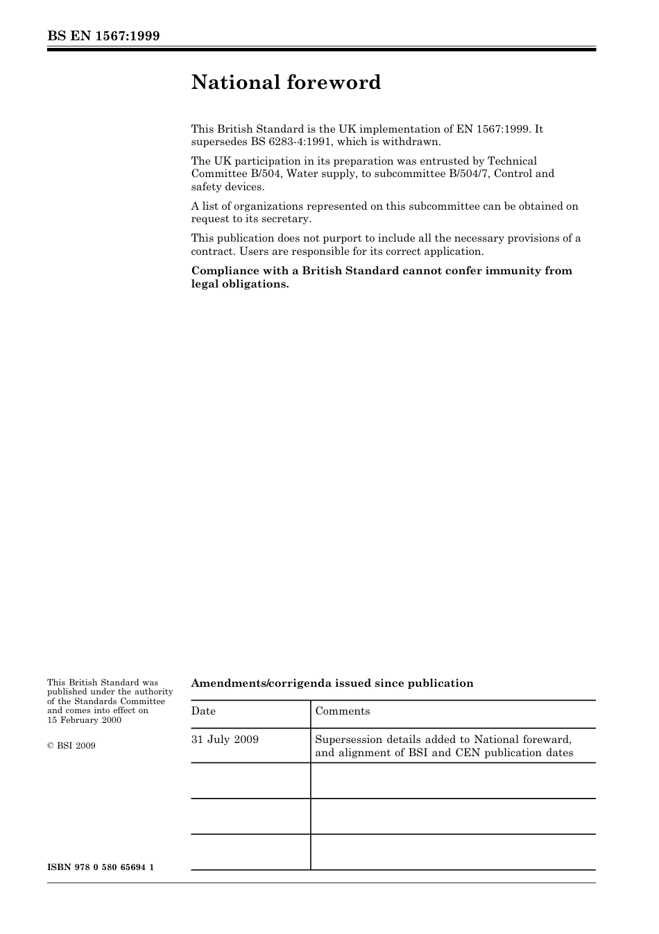 BS EN 01567-1999 (2009).pdf_第2页