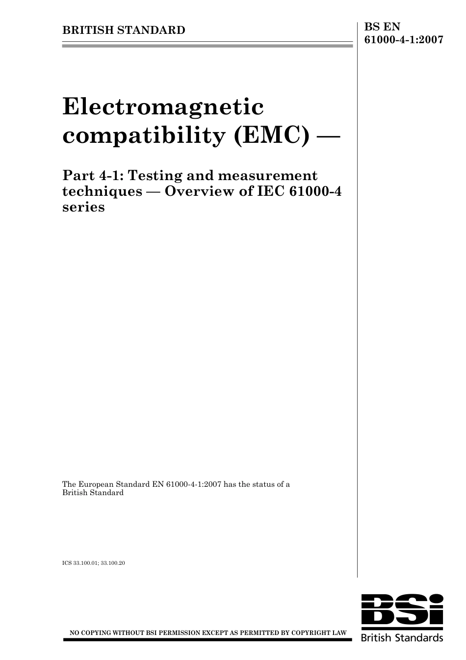 BS EN 61000-4-1-2007.pdf_第1页