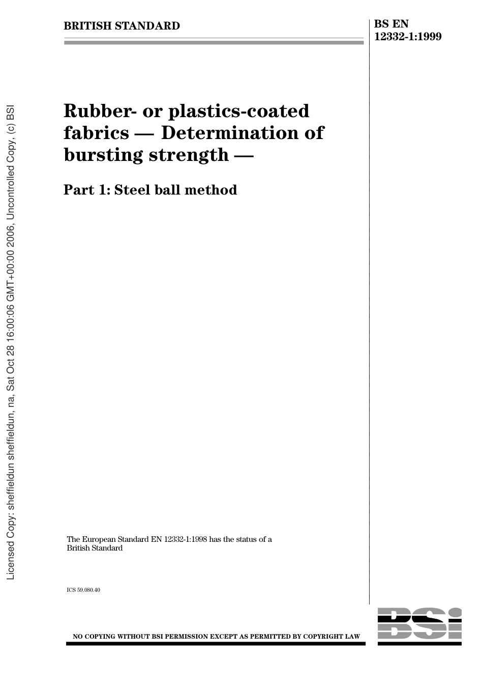 BS EN 12332-1-1999.pdf_第1页