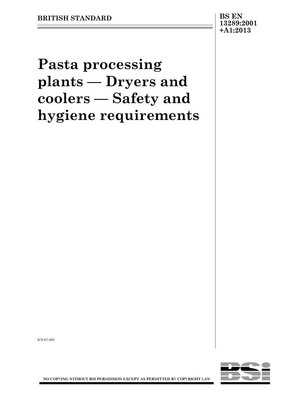 BS EN 13289-2001 + A1-2013.pdf_第1页