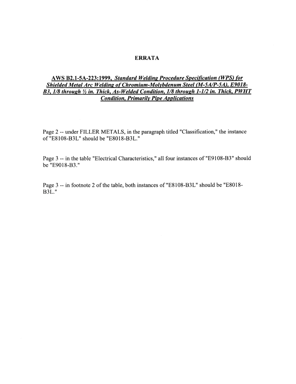 AWS B2.1-5A-223-1999 Errata.pdf_第1页