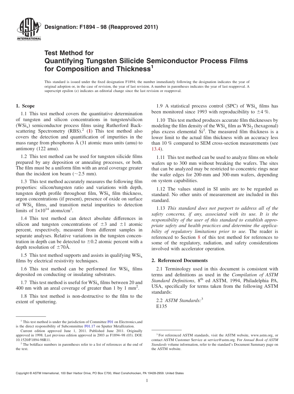 ASTM F1894 - 98 (2011).pdf_第1页