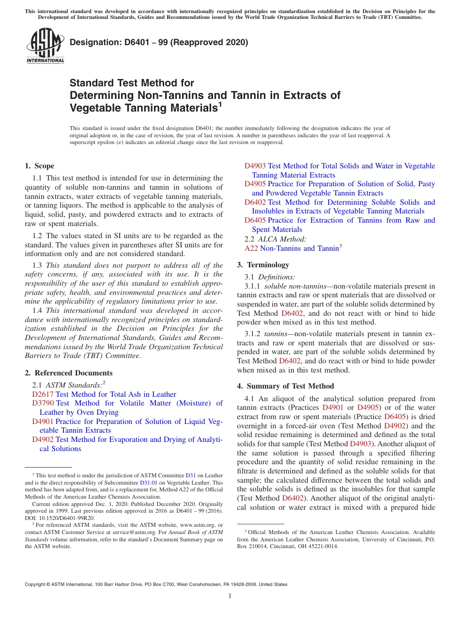 ASTM D6401 - 99 (2020).pdf_第1页