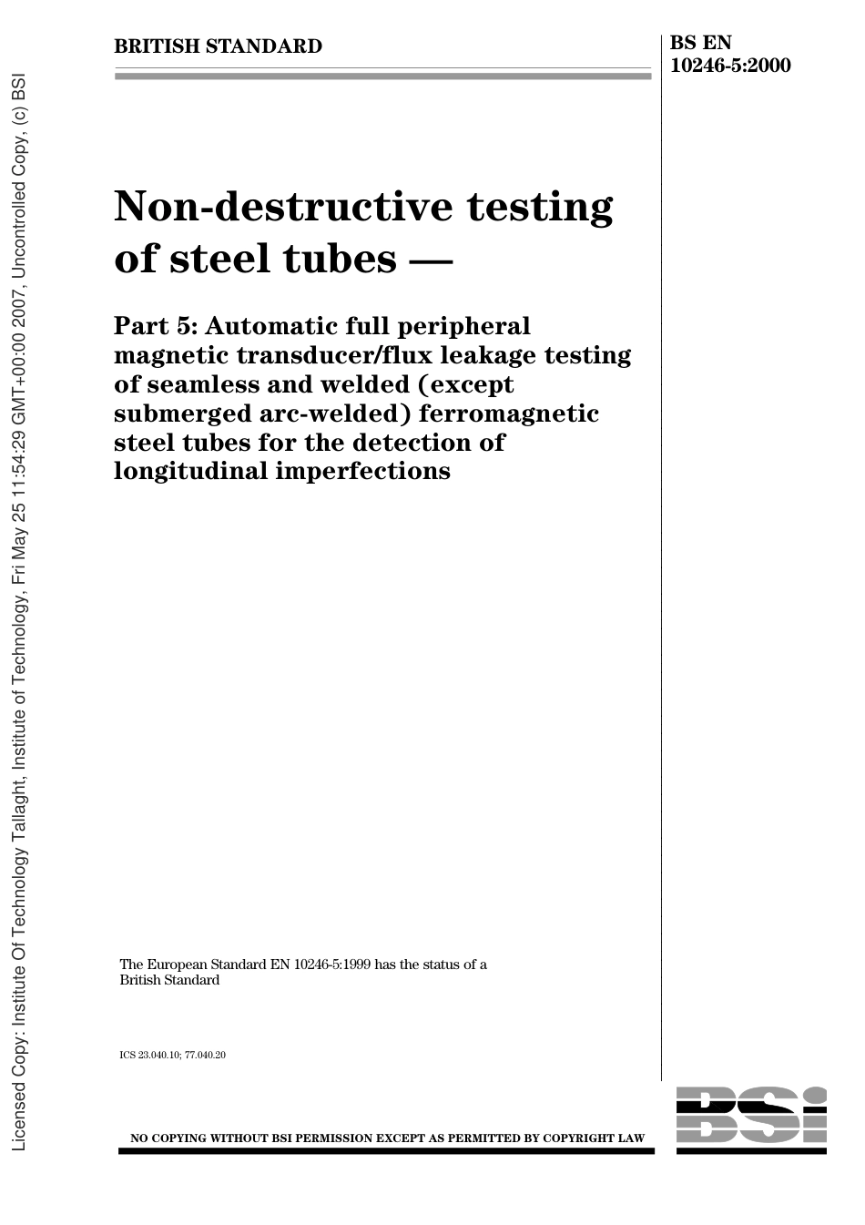 BS EN 10246-5-2000.pdf_第1页