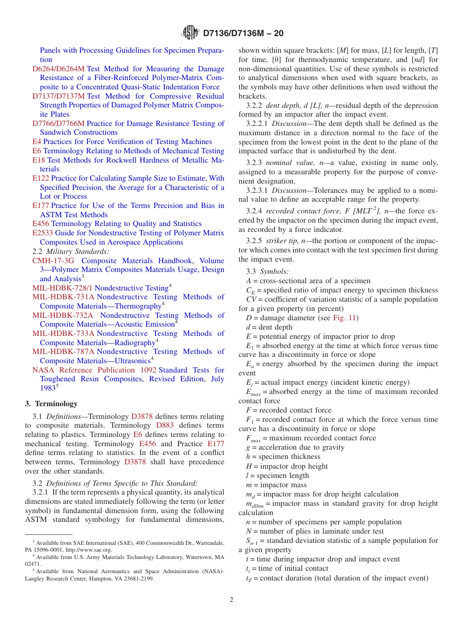 ASTM D7136 - D 7136M - 20.pdf_第2页