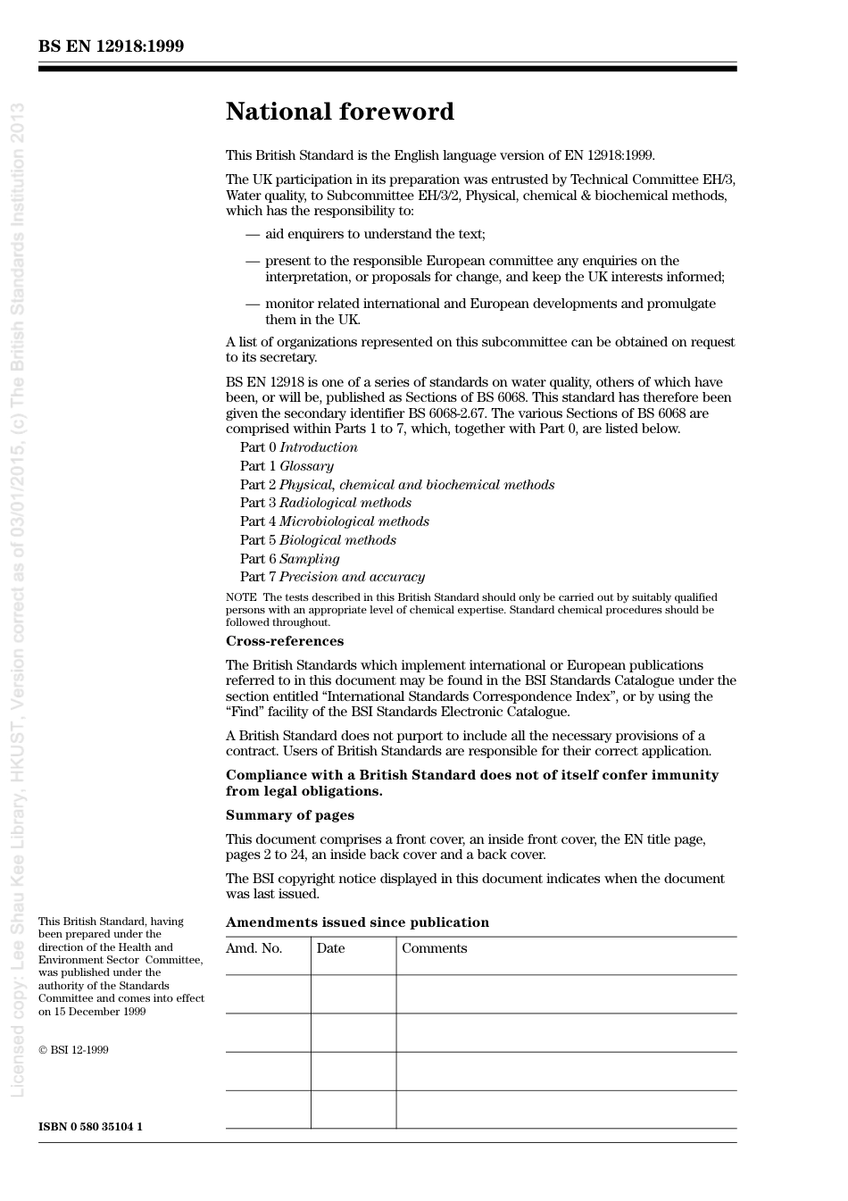 BS EN 12918-1999 (2008) BS 6068-2.67-1999.pdf_第2页