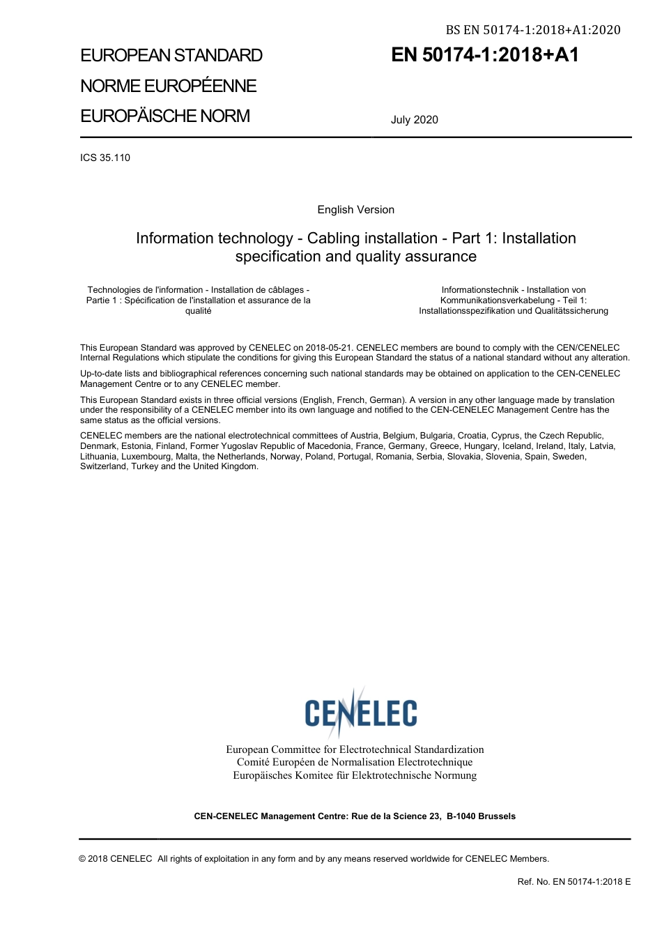 BS EN 50174-1-2018 + A1-2020.pdf_第3页