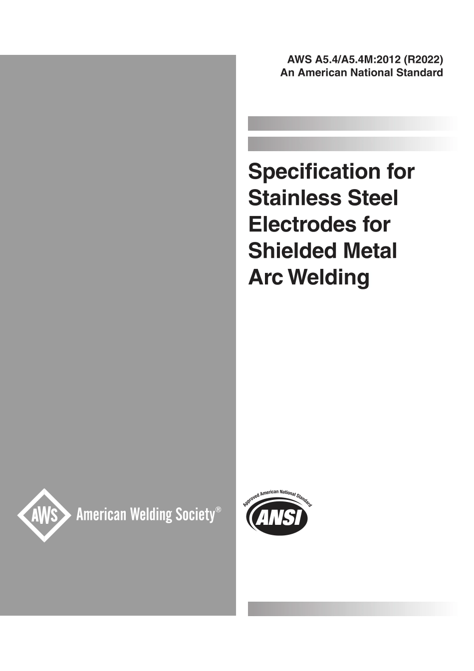 AWS A5.4 - A5.4M-2012 (2022).pdf_第1页