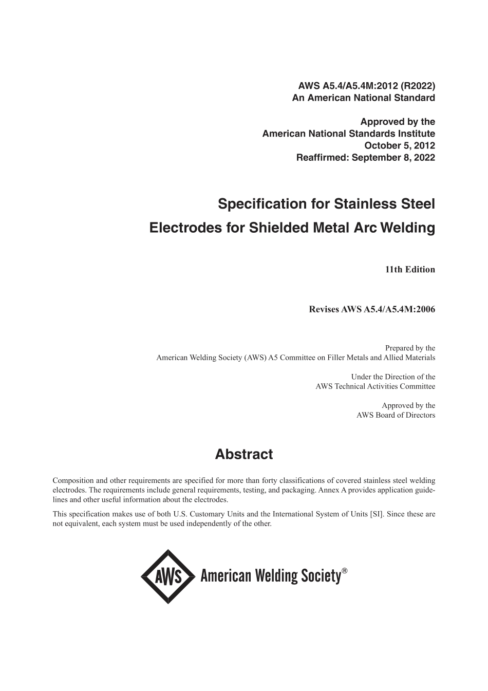 AWS A5.4 - A5.4M-2012 (2022).pdf_第2页