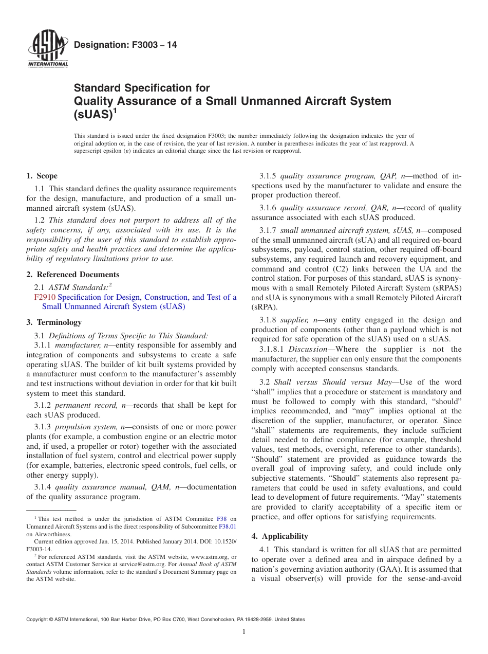 ASTM F3003 - 14.pdf_第1页