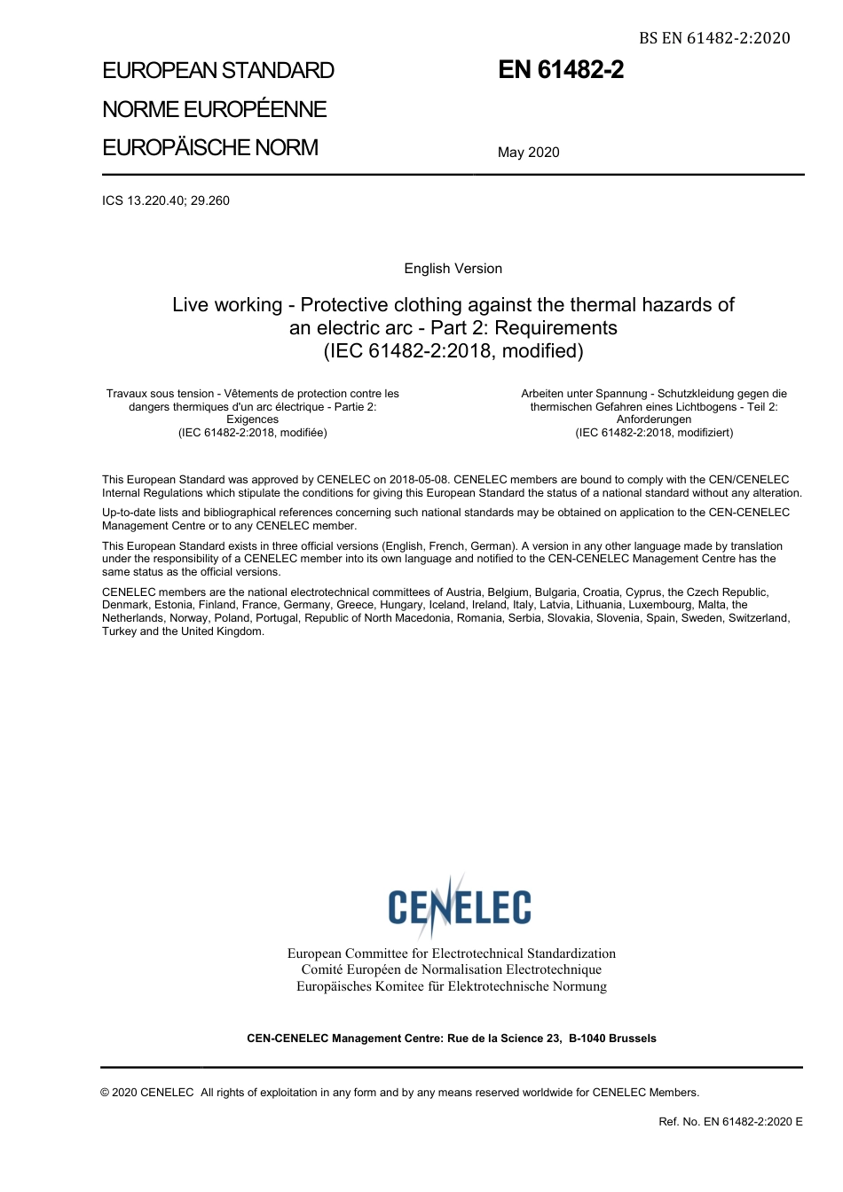 BS EN 61482-2-2020.pdf_第3页