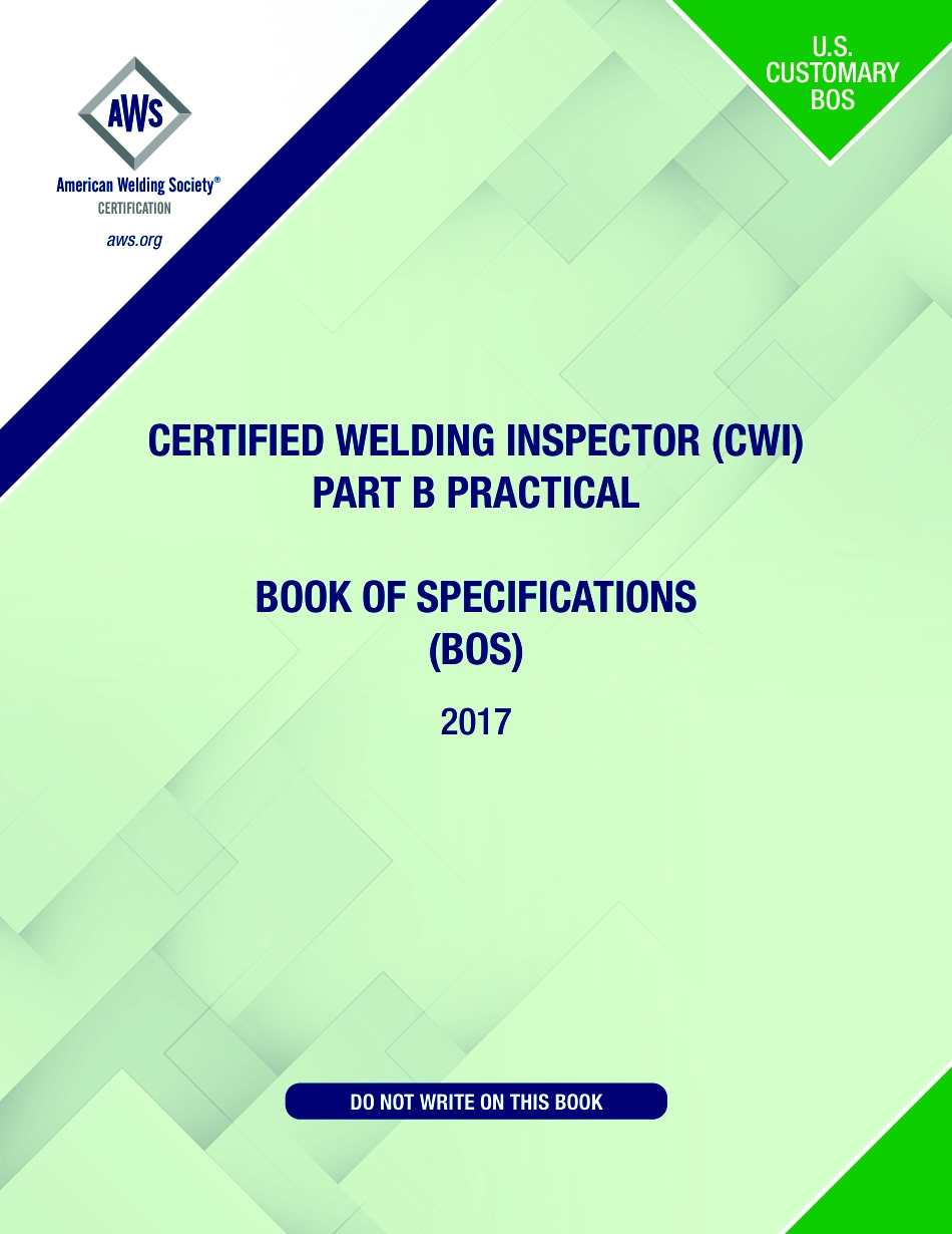 AWS CWI Part B BOS US Customary 2017.pdf_第1页