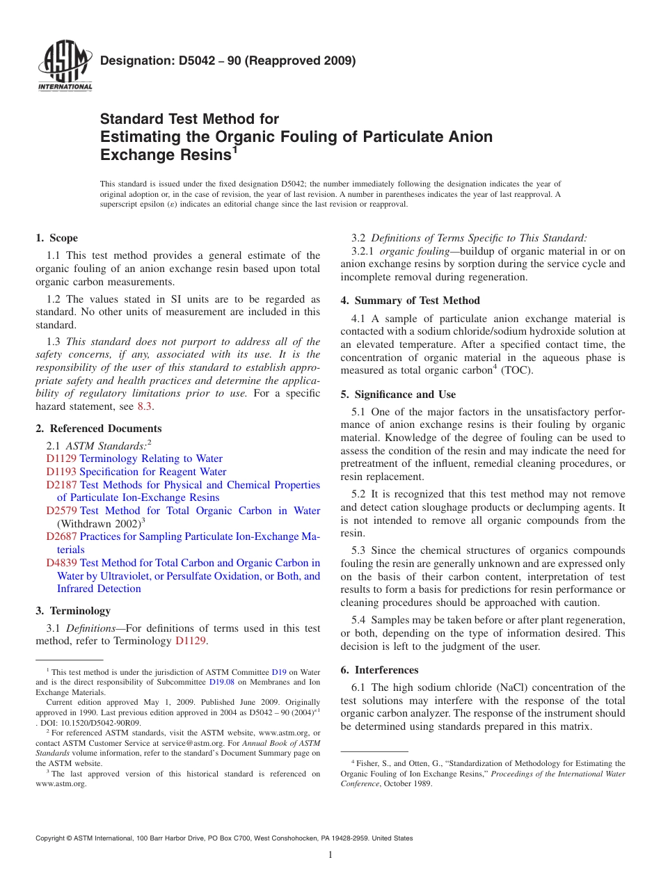 ASTM D5042 - 90 (2009).pdf_第1页