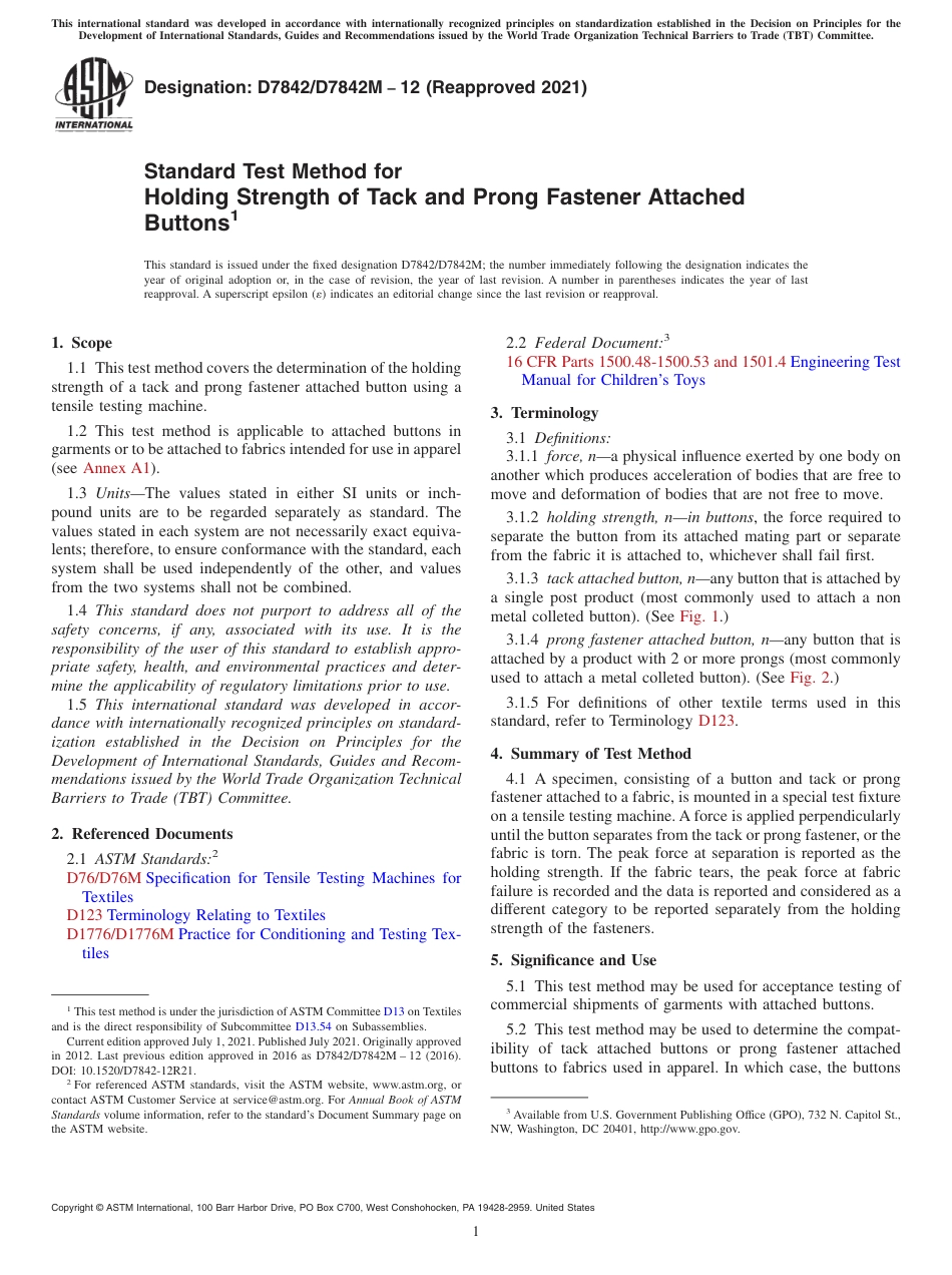 ASTM D7842 - D 7842M - 12 (2021).pdf_第1页