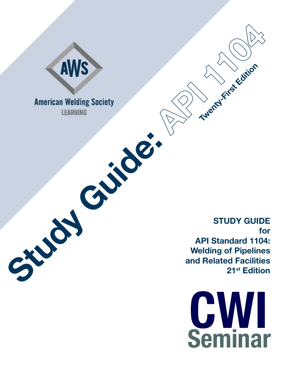 AWS Study Guide for API Standard 1104 (2017).pdf_第1页
