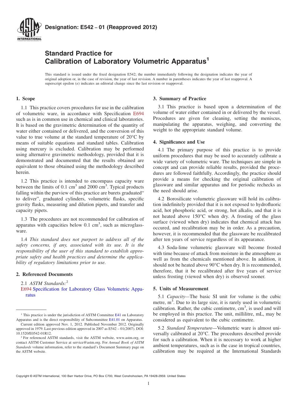 ASTM E542_012012_Standard_Practice_for.pdf_第1页