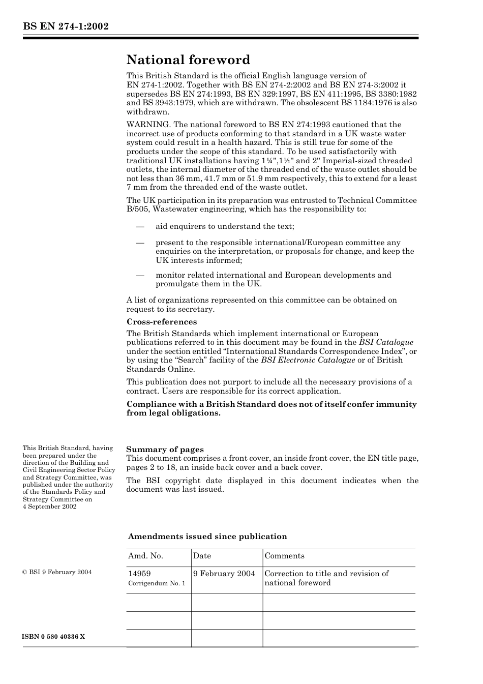 BS EN 00274-1-2002 (2004).pdf_第2页