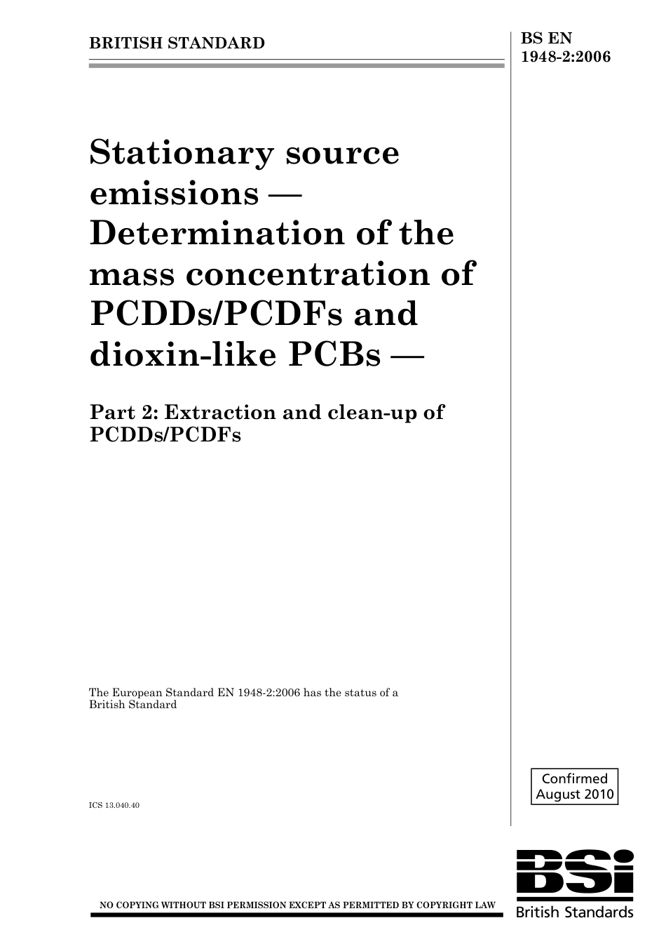 BS EN 01948-2-2006 (2010).pdf_第1页