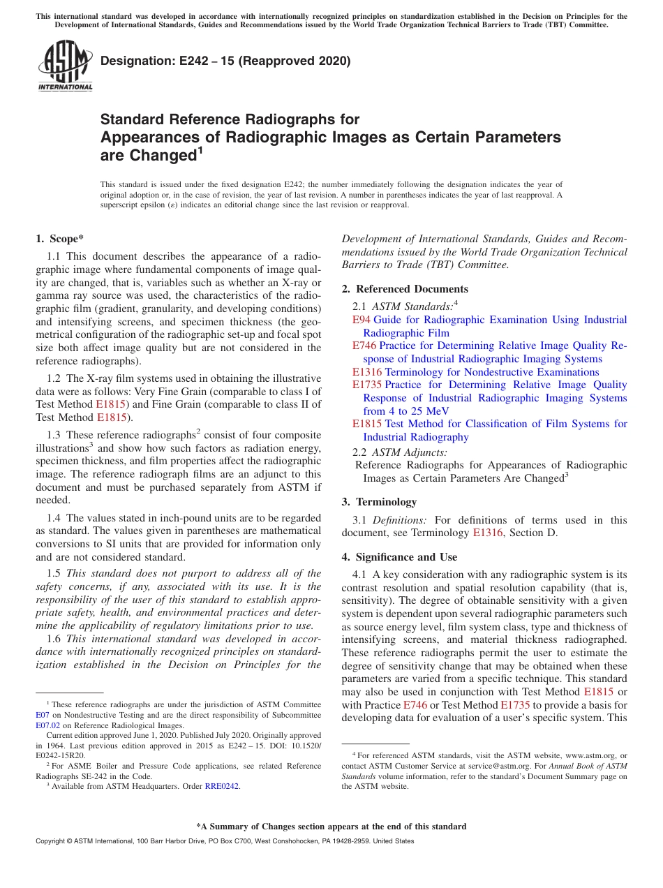 ASTM E242 - 15 (2020).pdf_第1页