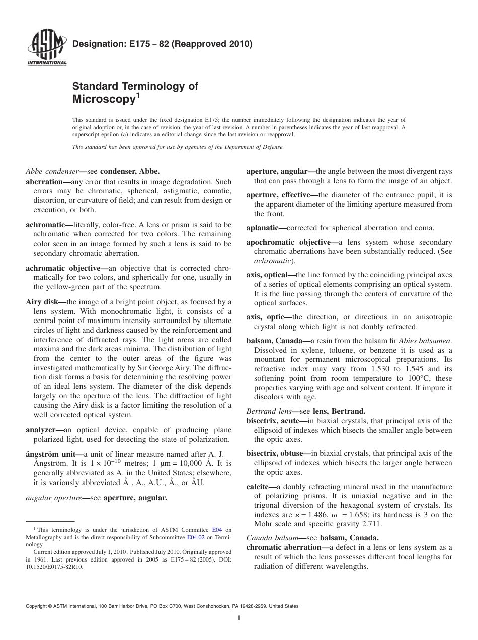 ASTM E175 - 82 (2010).pdf_第1页