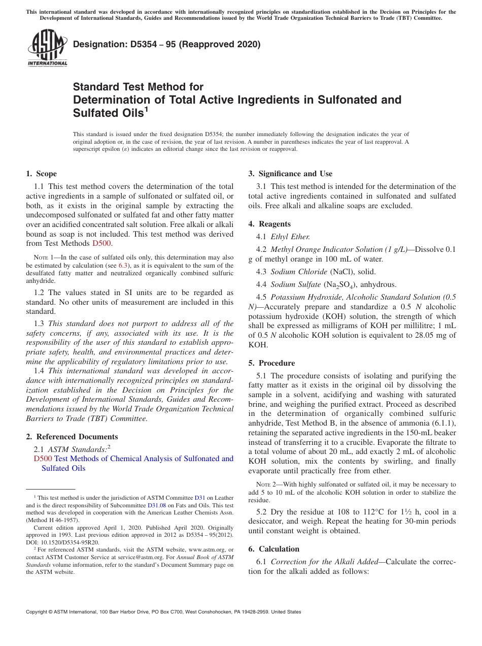 ASTM D5354 - 95 (2020).pdf_第1页