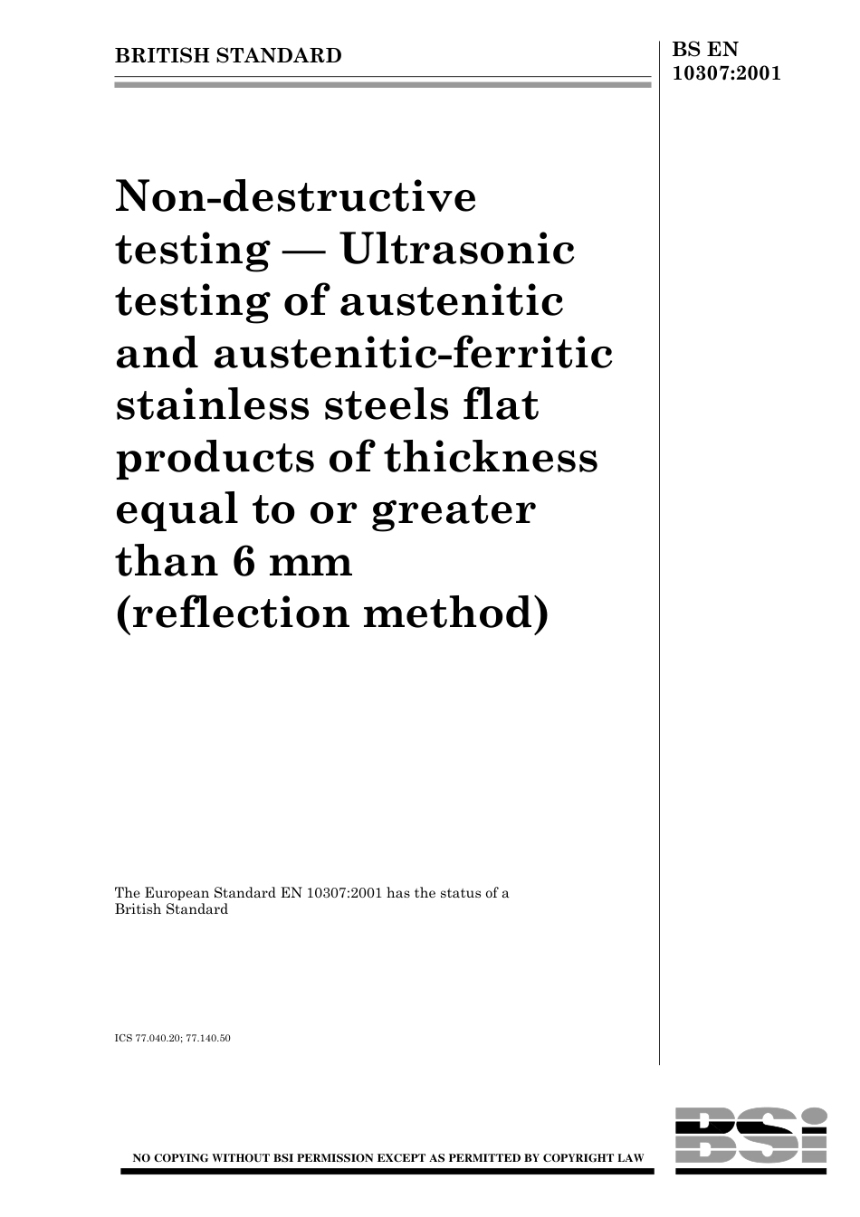 BS EN 10307-2001 (2002).pdf_第1页