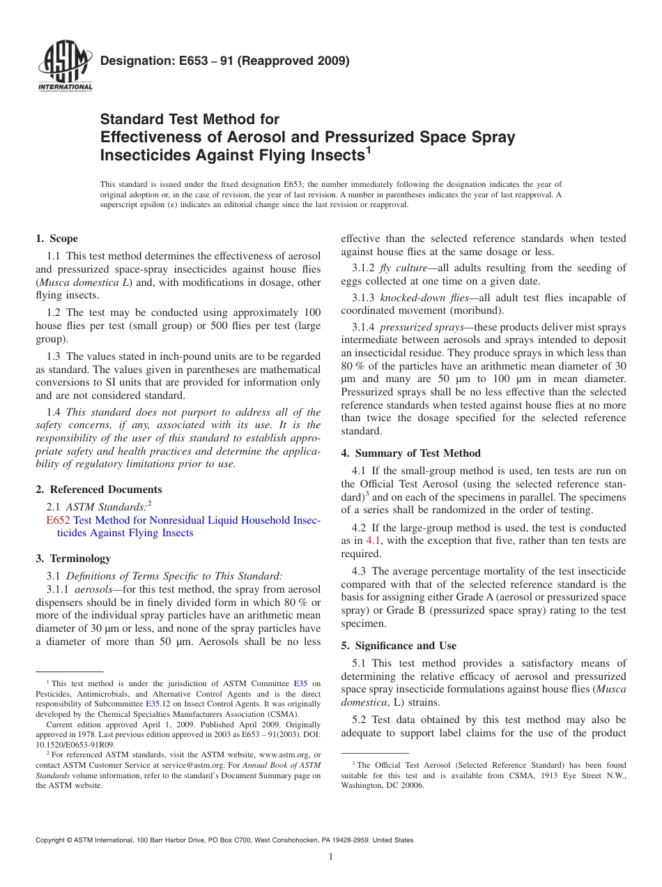 ASTM E653 - 91 (2009)(1).pdf_第1页