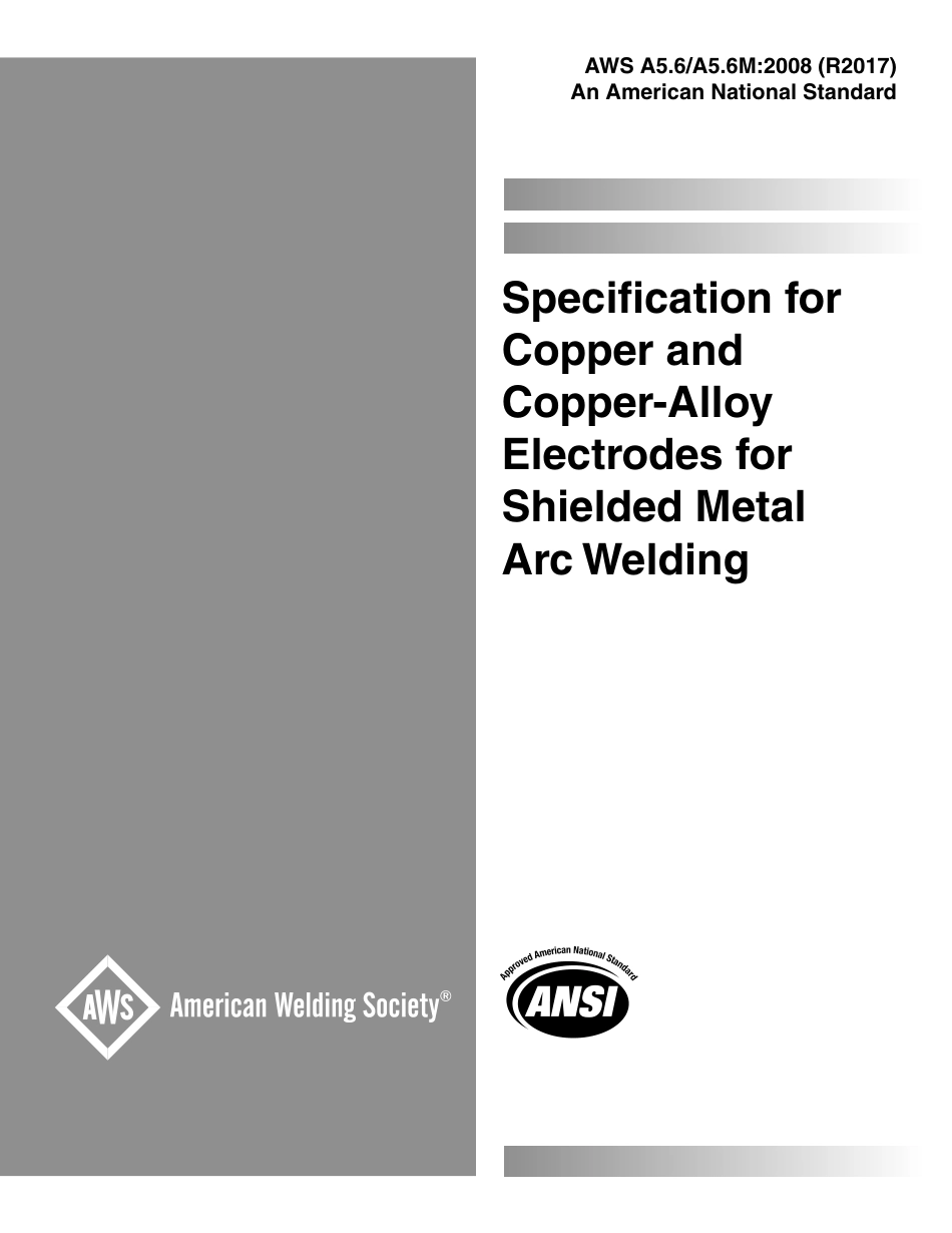 AWS A5.6 - A5.6M-2008 (2017).pdf_第1页