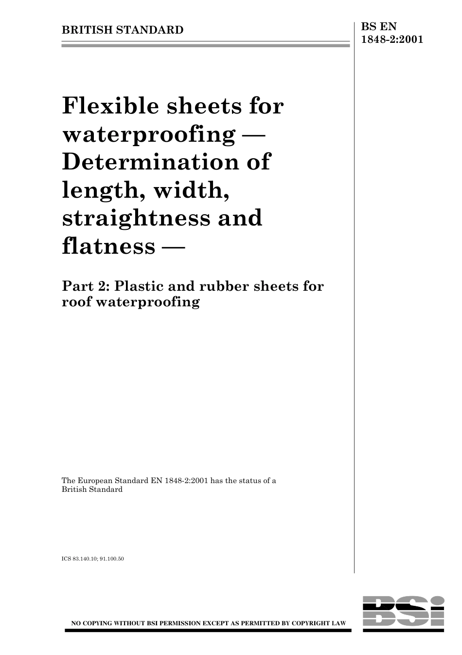 BS EN 01848-2-2001.pdf_第1页