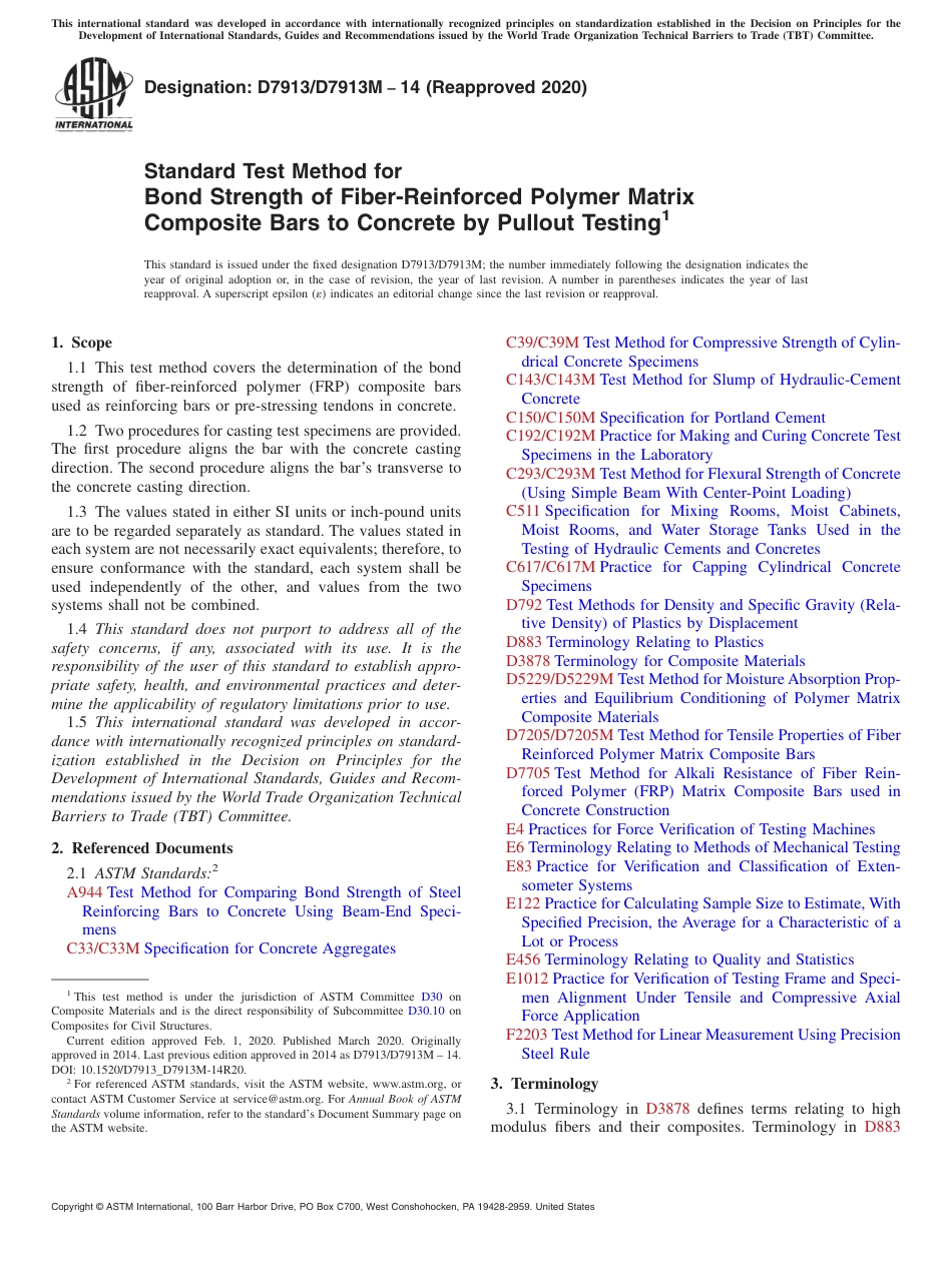 ASTM D7913 - D 7913M - 14 (2020).pdf_第1页