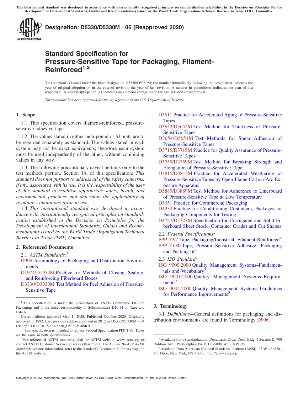 ASTM D5330 - D 5330M - 06 (2020).pdf_第1页