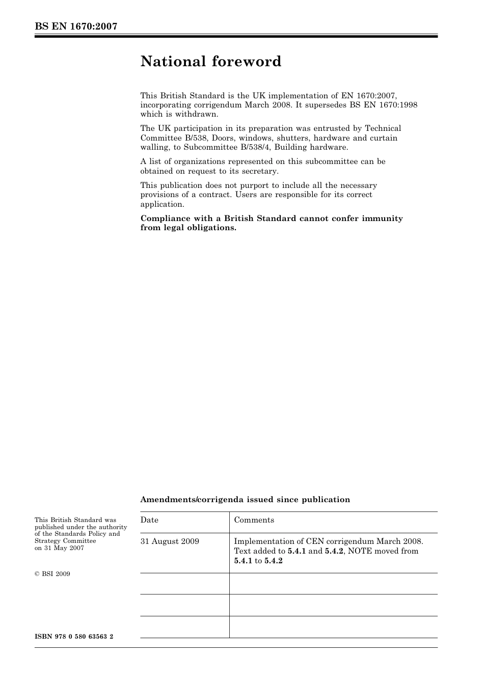 BS EN 01670-2007 (2009).pdf_第2页