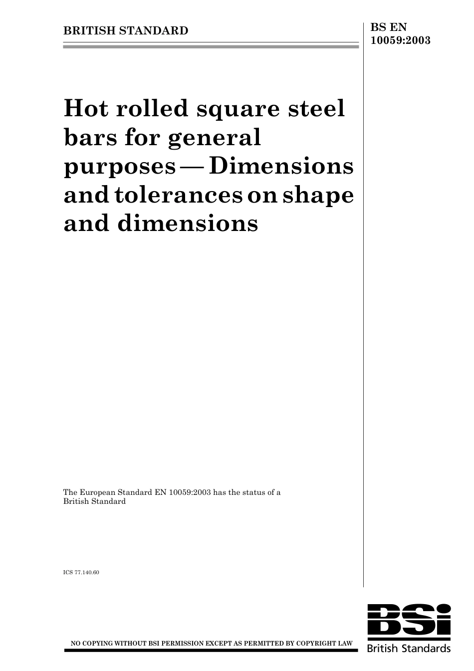 BS EN 10059-2003.pdf_第1页