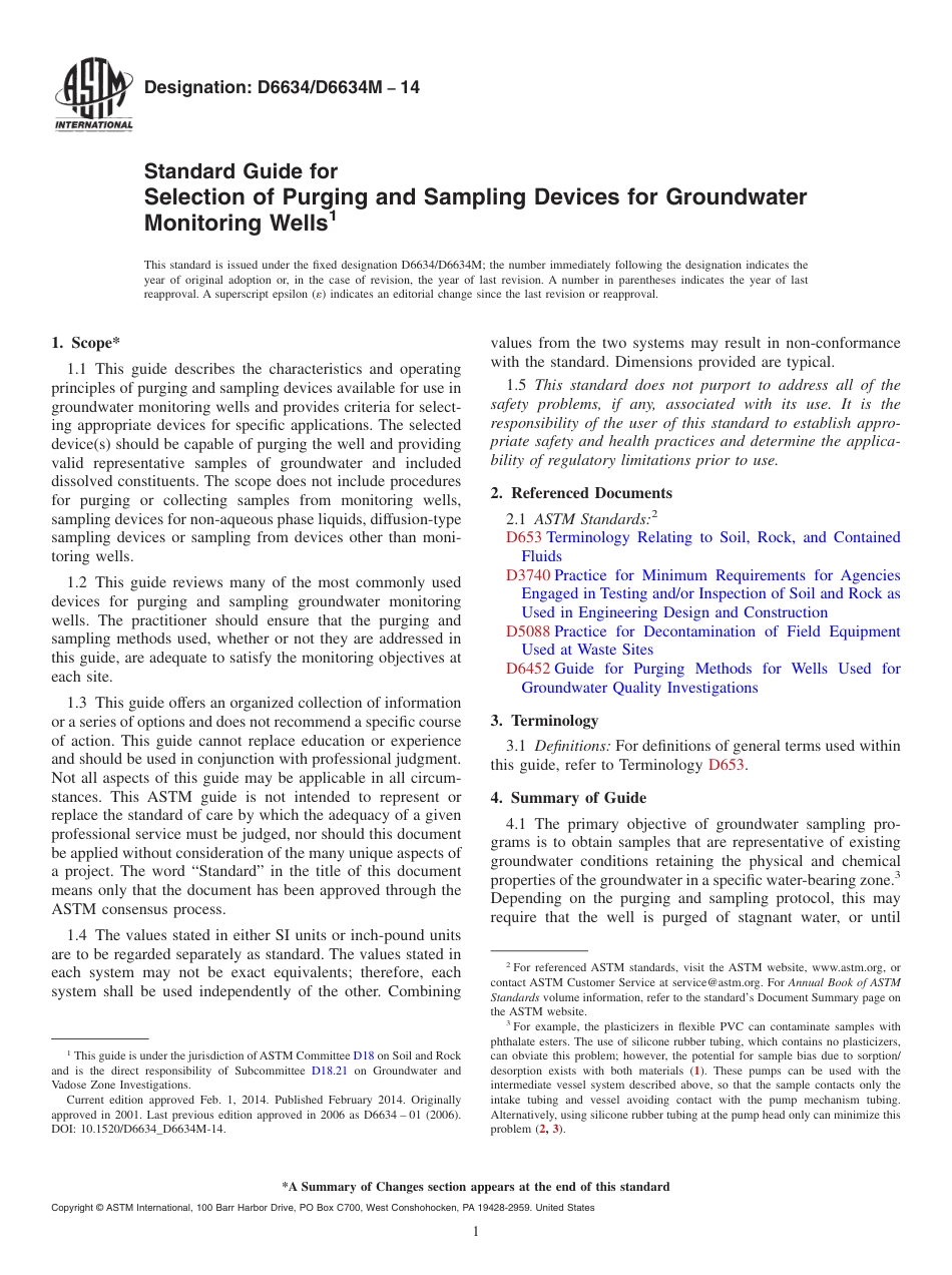 ASTM D6634 - D 6634M - 14.pdf_第1页