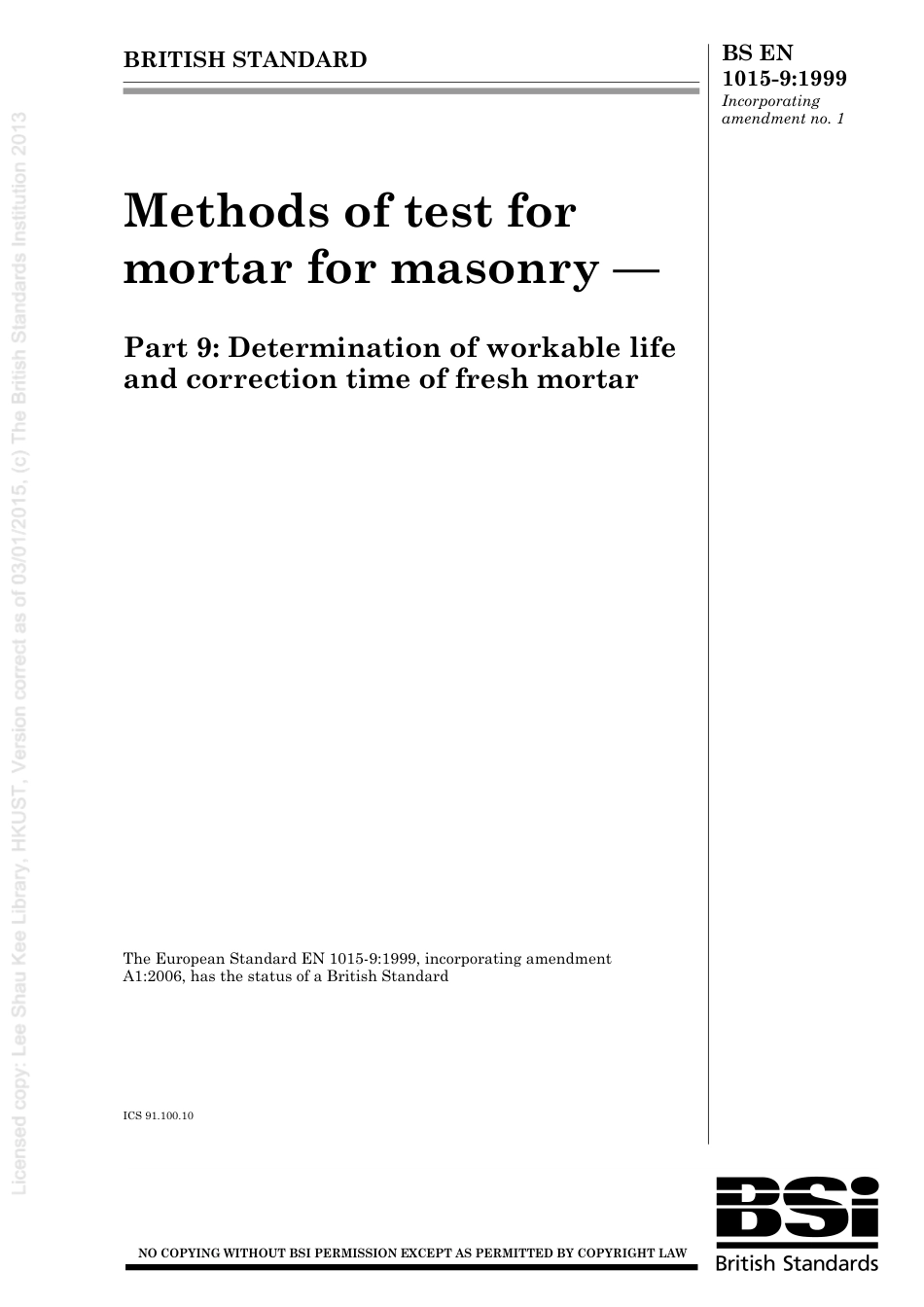 BS EN 01015-9-1999 (2007).pdf_第1页